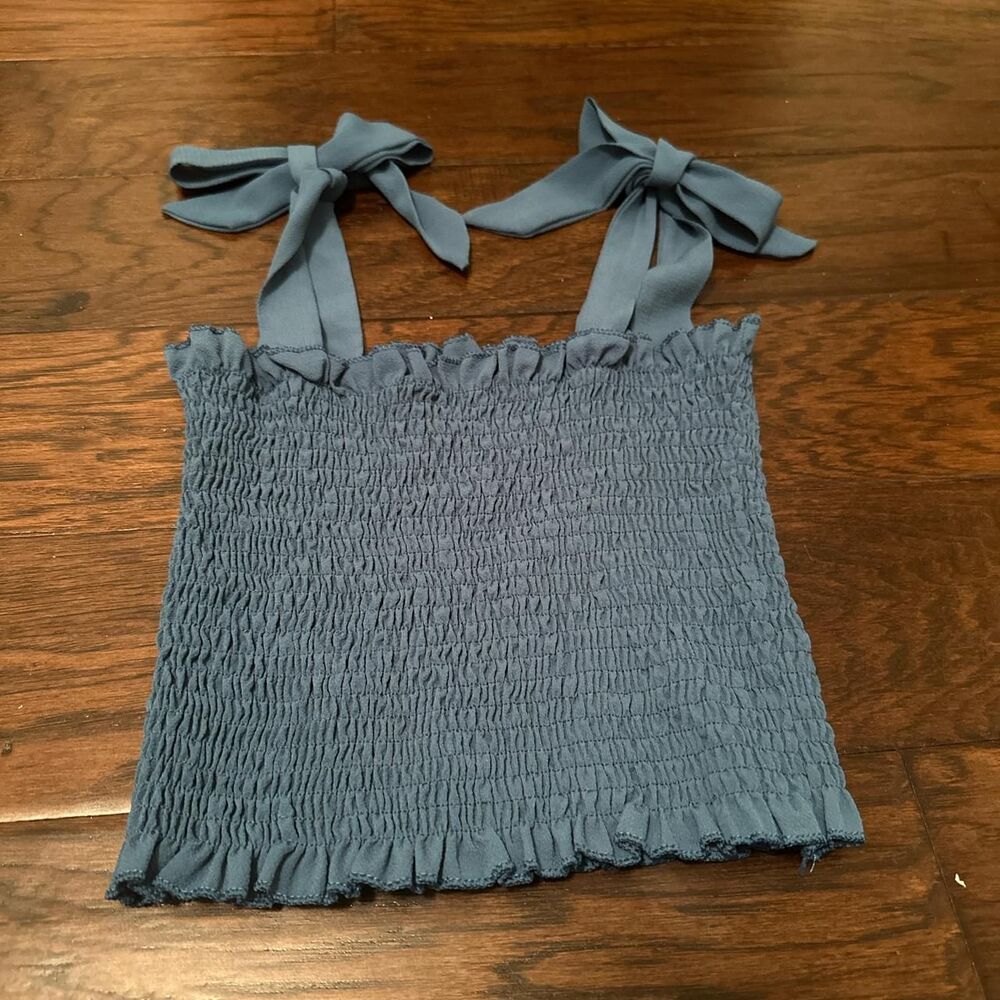 Loveshackfancy Women's Blue Crop-top